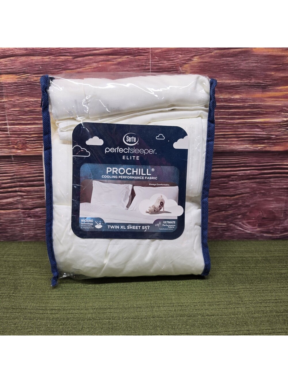 Serta Perfect Sleeper Elite ProChill Twin XL Sheet Set 4pc Cooling NEW